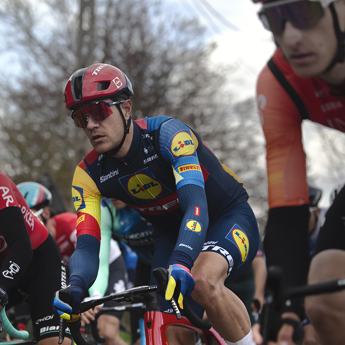 Dwars Door Vlaanderen 2024 - Jasper Stuyven of Lidl - Trek pictured in the peloton during the race