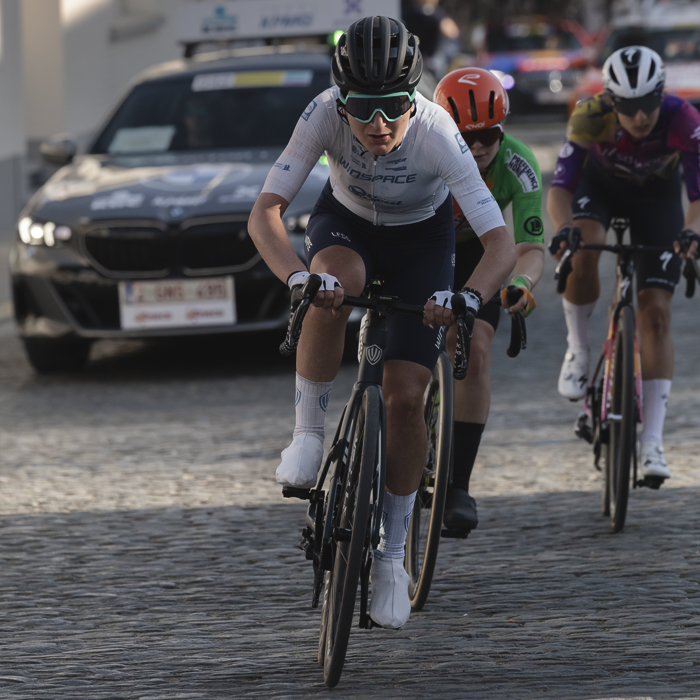 Dwars Door Vlaanderen Vrouwen 2025 - Aurela Nerlo tackles the cobbles in Nokere