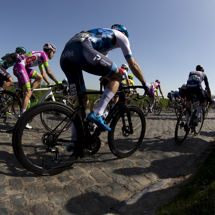 E3 Saxo Bank Classic 2022 - Hugo Houle of Israel-Premier Tech passes by fans who have lined the roadside