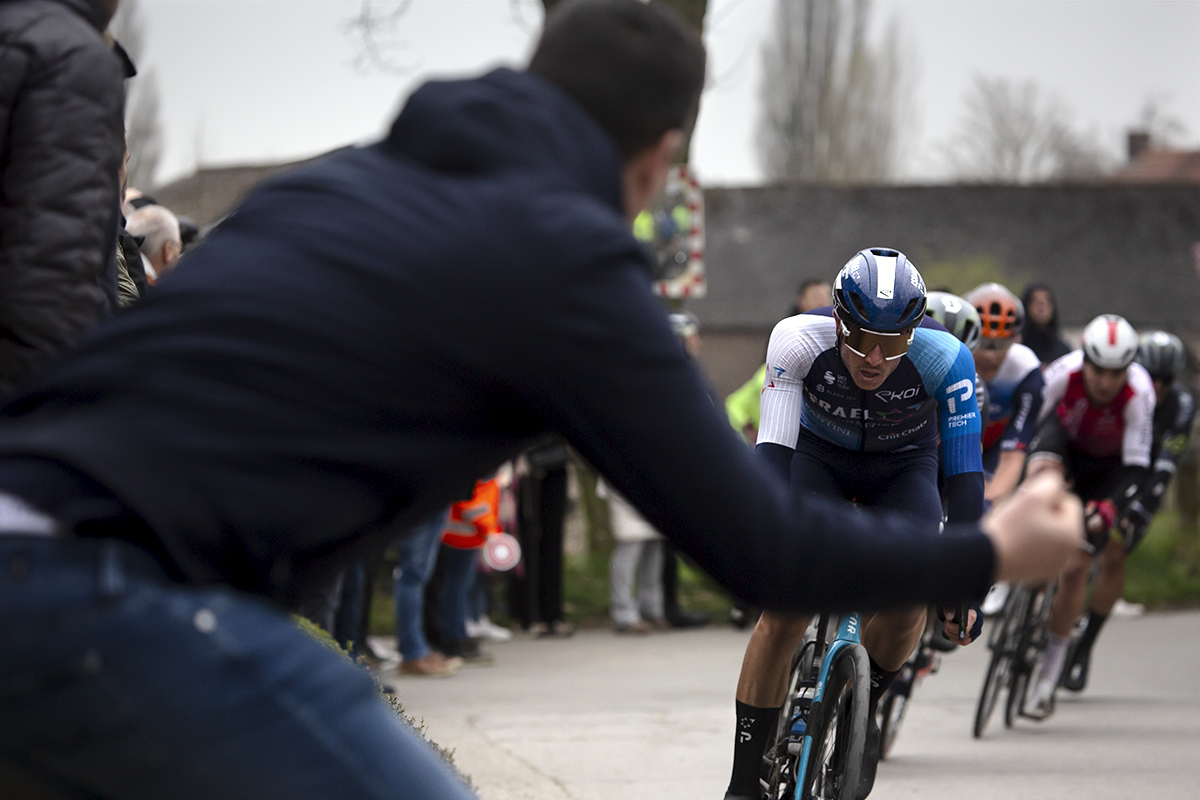 E3 Saxo Classic 2024 - Nadav Raisberg is given enthusiastic support during the race