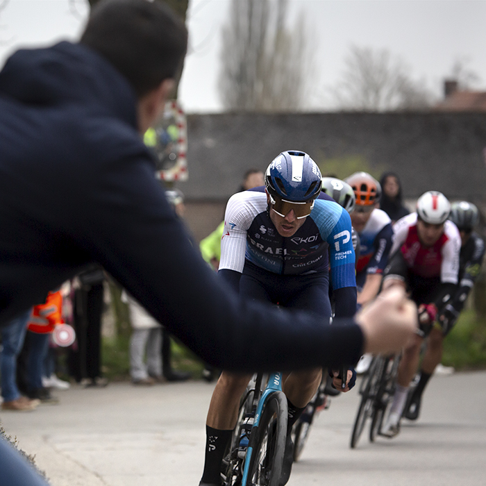 E3 Saxo Classic 2024 - Nadav Raisberg is given enthusiastic support during the race