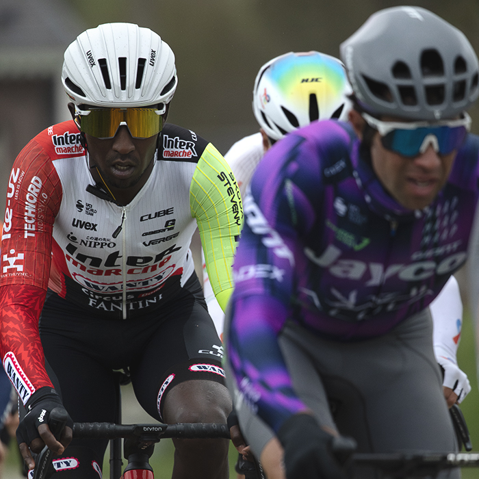E3 Saxo Classic 2025 - Biniam Girmay pictured in the peloton