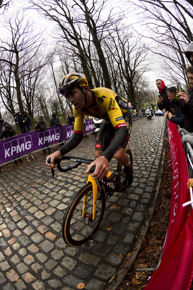 Gent - Wevelgem 2023 - Christophe Laporte of Jumbo Visma climbs the Kemmelberg