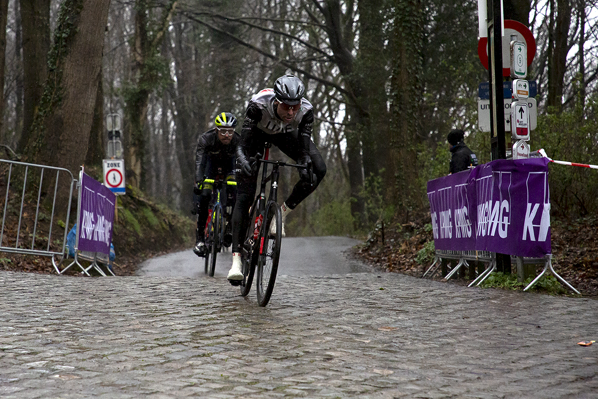 Gent - Wevelgem 2023 - Vegard Stake Laengen of UAE Team Emirates descends the Kemmelberg