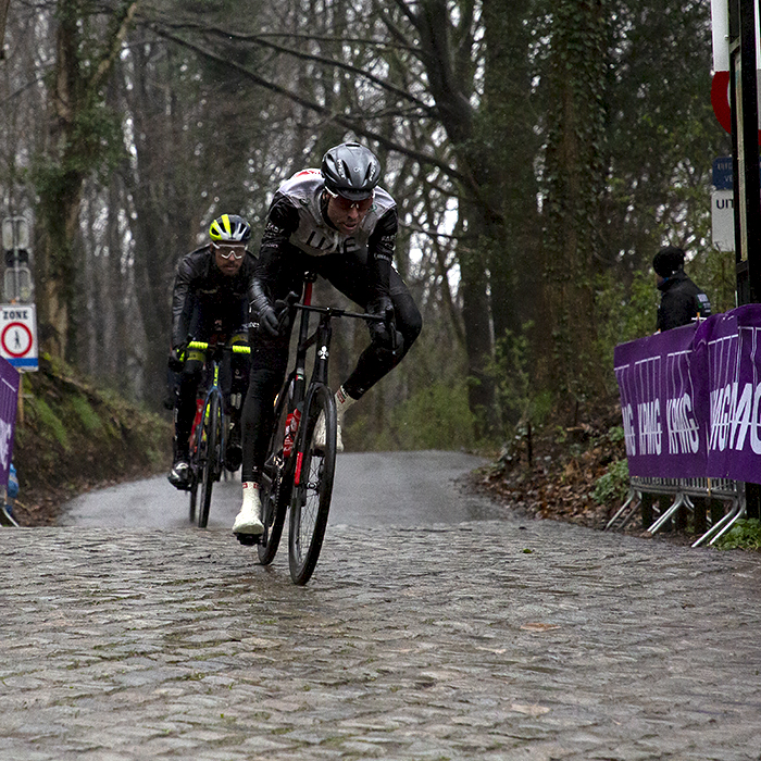 Gent - Wevelgem 2023 - Vegard Stake Laengen of UAE Team Emirates descends the Kemmelberg