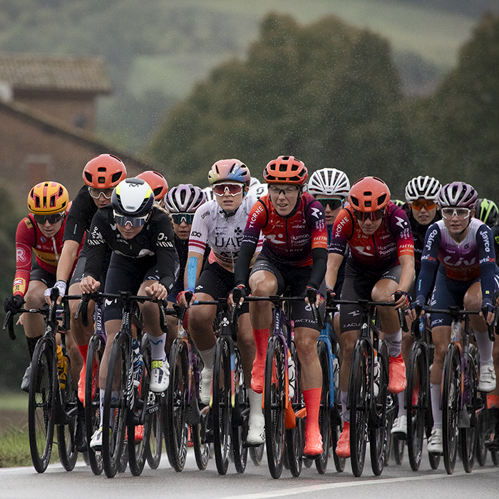 Giro dell'Emilia Internazionale Donne Elite 2024 - The peloton in Castelvetro