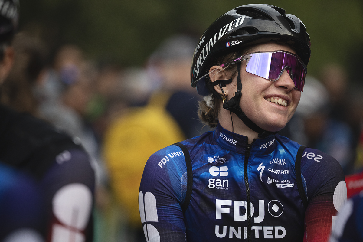 Giro dell'Emilia Internazionale Donne Elite 2025 - Coralie Demay of FDJ - SUEZ smiles on the start line