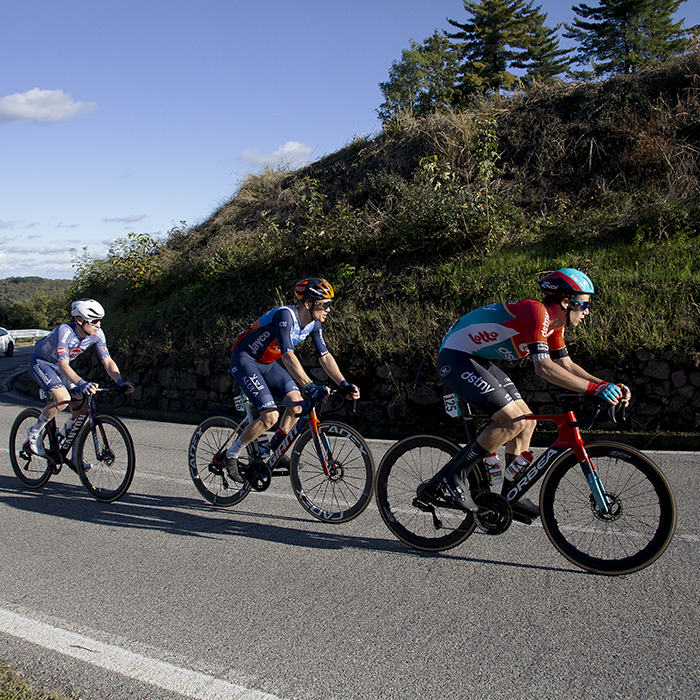 Gran Piemonte 2024 - The Maggiora climb with a group of riders completing their effort