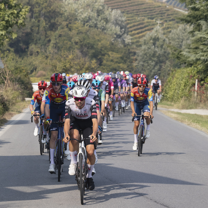 Gran Piemonte 2025 - Alessandro Covi leads a group of riders