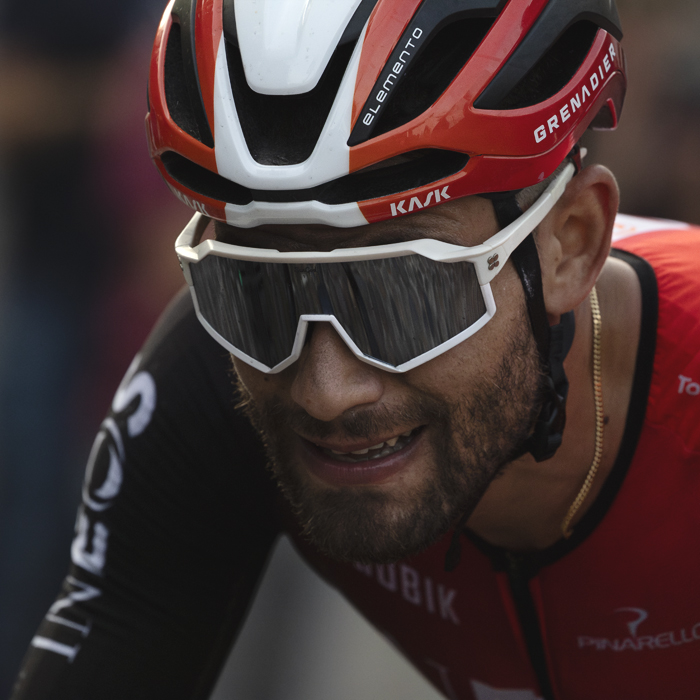 Il Lombardia 2025 - Filippo Ganna grits his teeth as he climbs into Bergamo