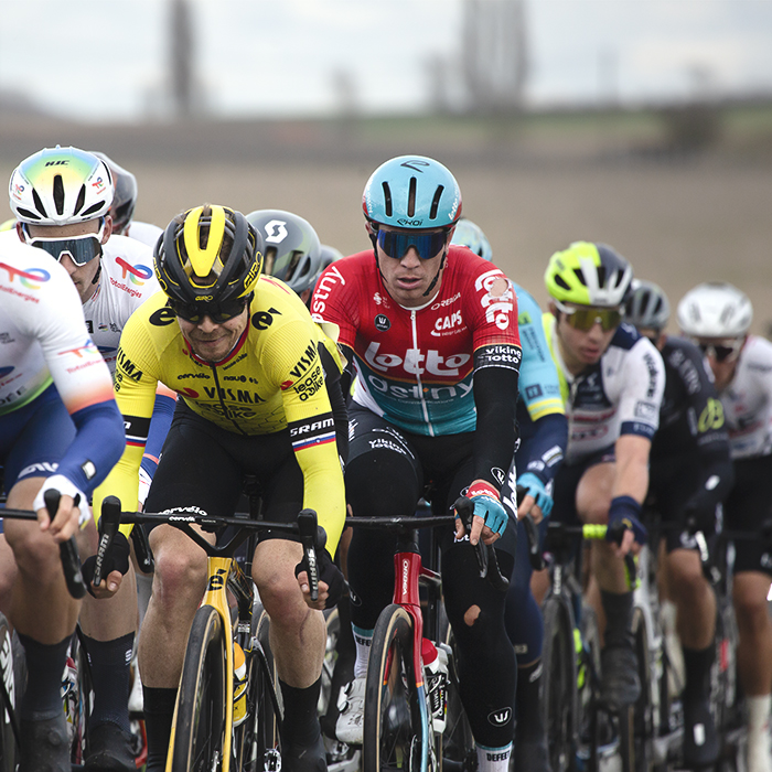 Kuurne Brussel Kuurne 2024 - Jan Tratnik of Team Visma - Lease a Bike & Alec Segaert of Lotto Dstny