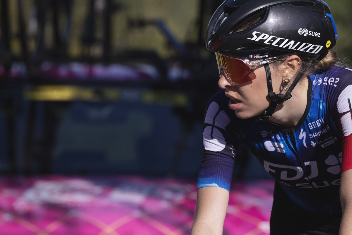 Liège Bastogne Liège Femmes 2025 - A close up of Léa Curinier on Côte de La Redoute