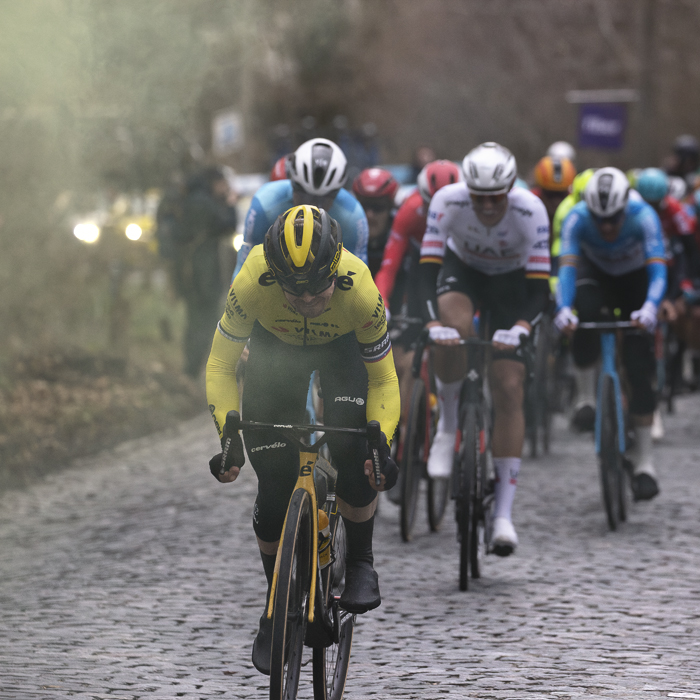 Omloop Het Nieuwsblad 2024 - Jan Tratnik, Team Visma - Lease a Bike powers up the Bosberg