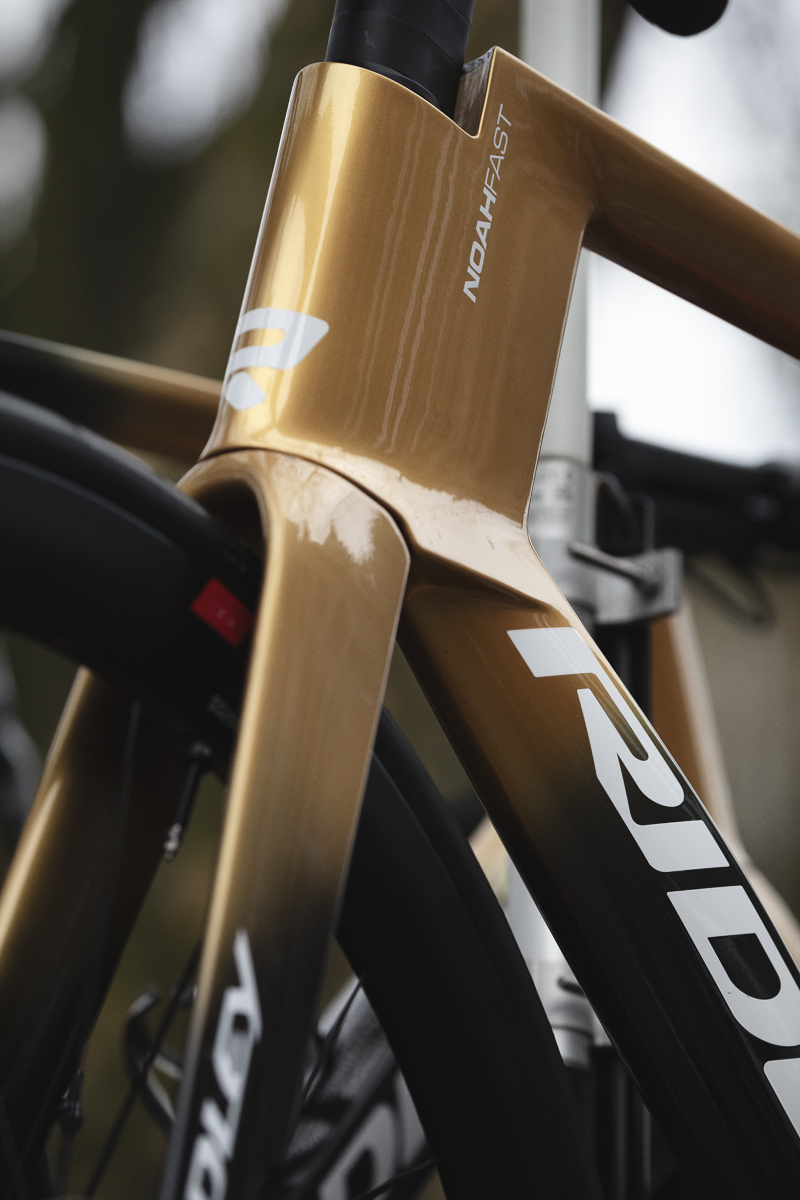 Omloop Nieuwsblad 2025 - Close up of a Ridley bike