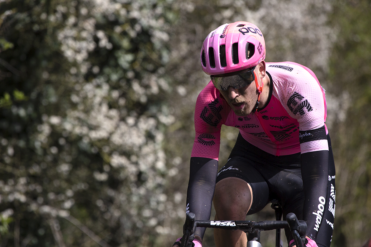 Paris Roubaix 2023 - Jonas Rutsch of EF Education-EasyPost tackles the cobbles