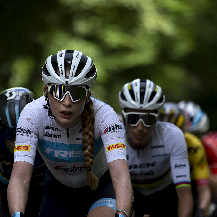 RideLondon Classique 2022 - Elynor Bäckstedt of Trek - Segafredo rides through Epping Forest