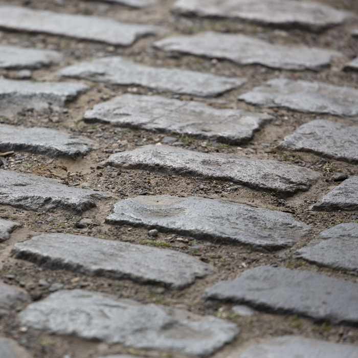 Ronde van Vlaanderen 2022 - Close up of the cobbles on Lippenhovestraat