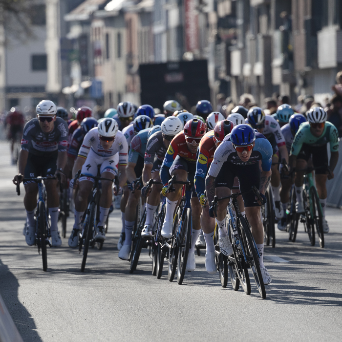 Scheldeprijs 2025 - Riders begin their sprint on the finish straight