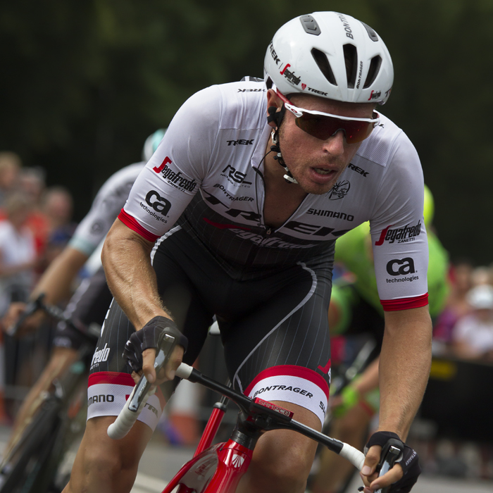 Tour of Britain 2016 - Boy van Poppel races round the circuit in Bristol