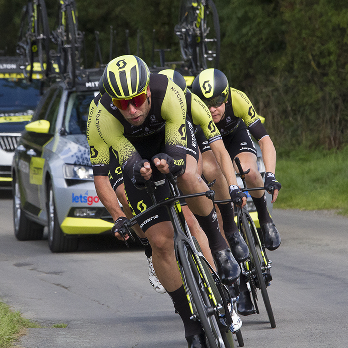 Tour of Britain 2018  - Mitchelton Scott take part in the team time trial