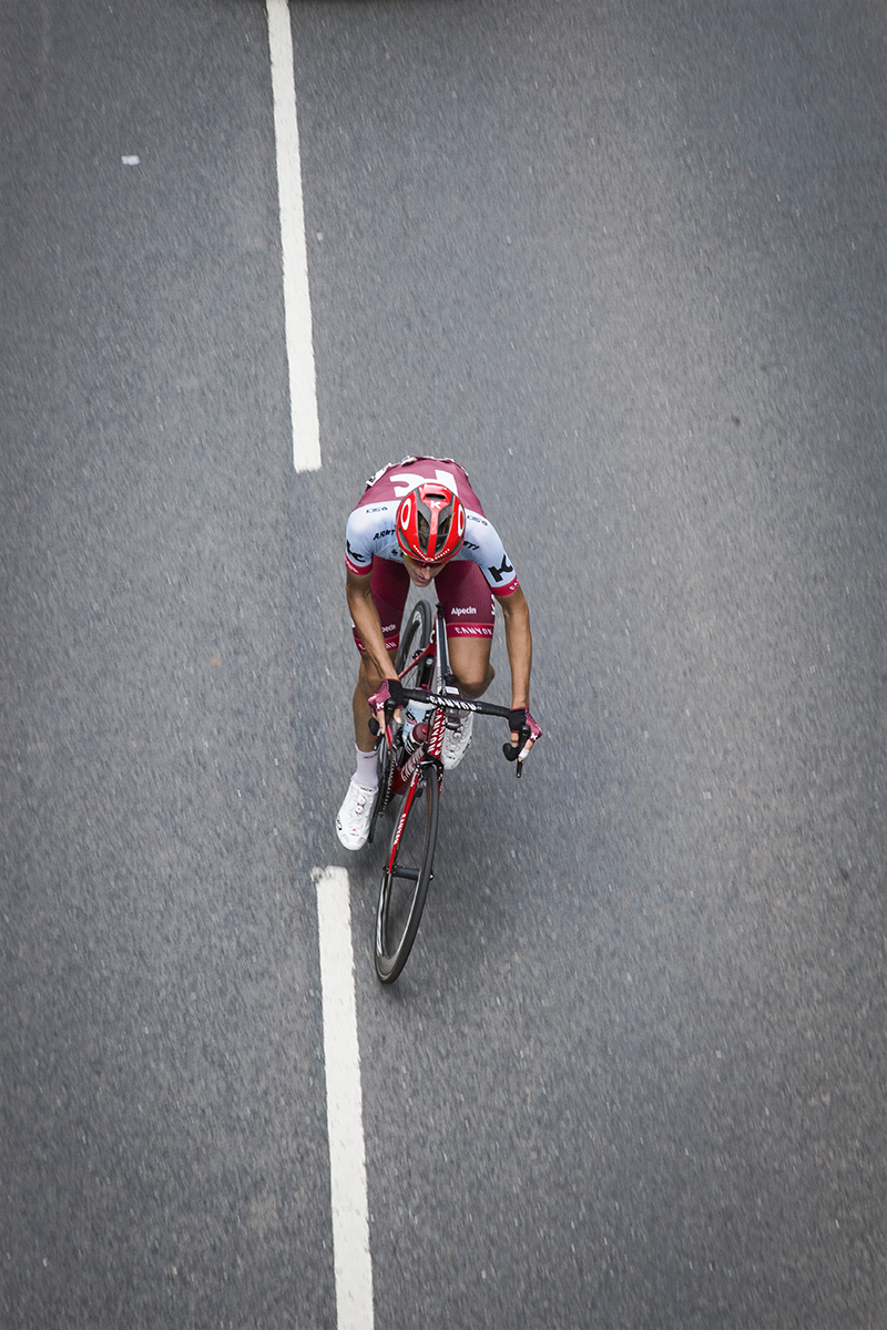 Tour of Britain 2018 - Nils Politt seen from above