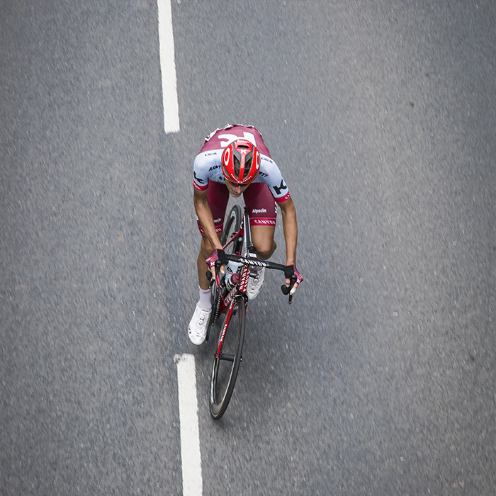 Tour of Britain 2018 - Nils Politt seen from above