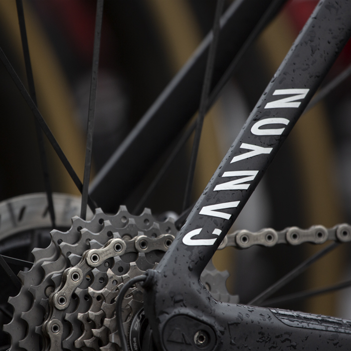 Tour of Britain 2019 - Close up of Canyon - DHB Bloor Homes bike