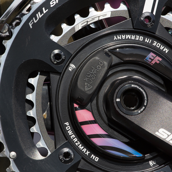 Tour of Britain 2019 - Close up of EF Education First crankset