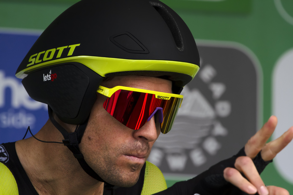 Tour of Britain 2019 - Jack Bauer concentrates at the start of the time trial