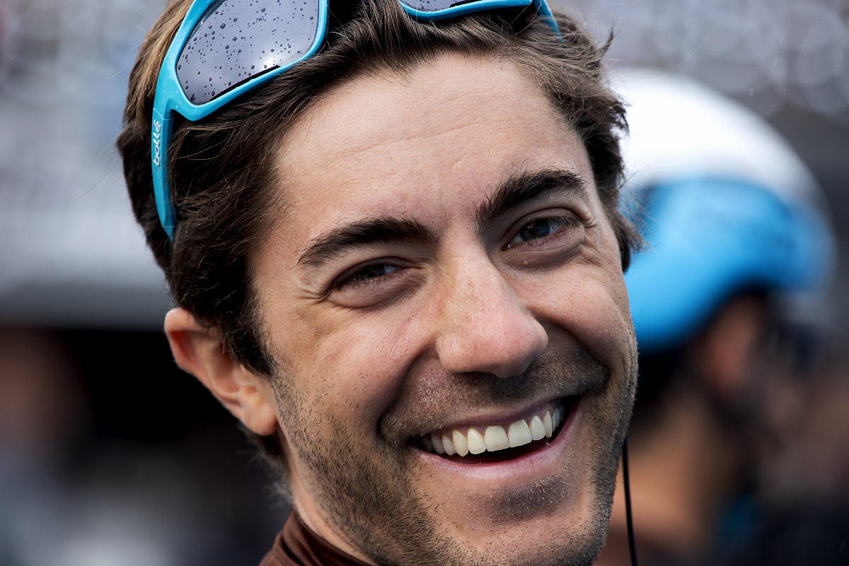 Tour of Britain 2019 - Larry Warbasse smiles warmly before the start of the race