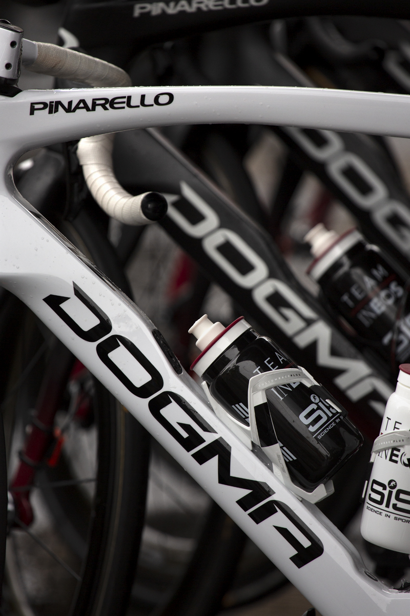 Tour of Britain 2019 - Close up of Team INEOS’ Pinarello bikes before the start of the race