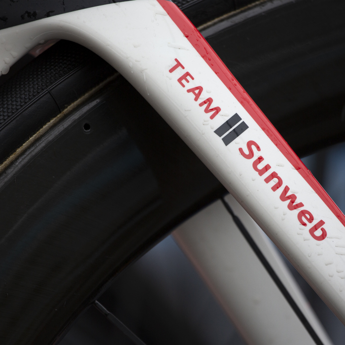 Tour of Britain 2019 - Bike with Team Sunweb and Continental logos