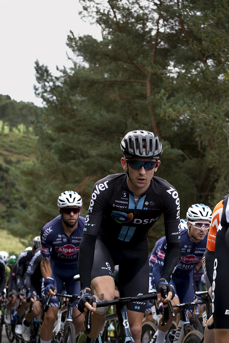 Tour of Britain 2021 - Mark Donovan of Team DSM climbs Cairn O’Mount