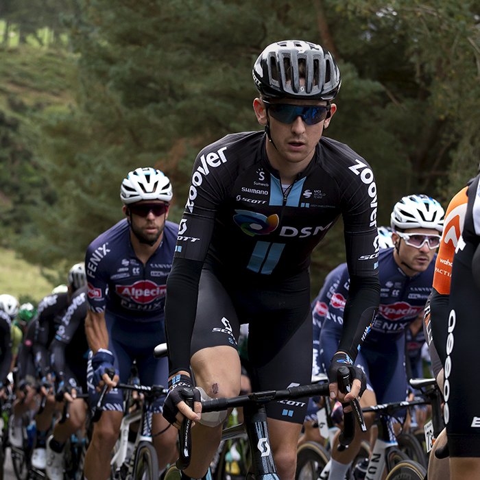 Tour of Britain 2021 - Mark Donovan of Team DSM climbs Cairn O’Mount