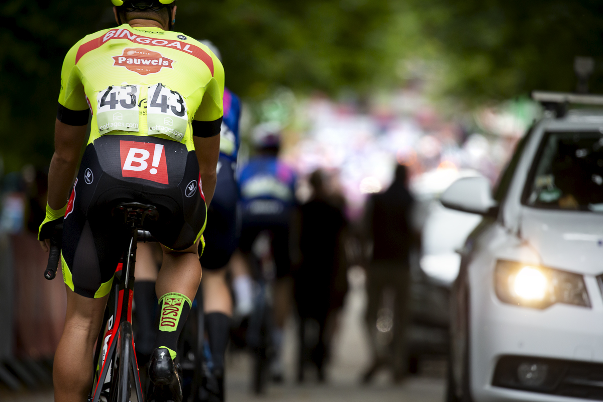 Tour of Britain 2022 - Johan Meens of Bingoal Pauwels Sauces WB makes his way to the start line