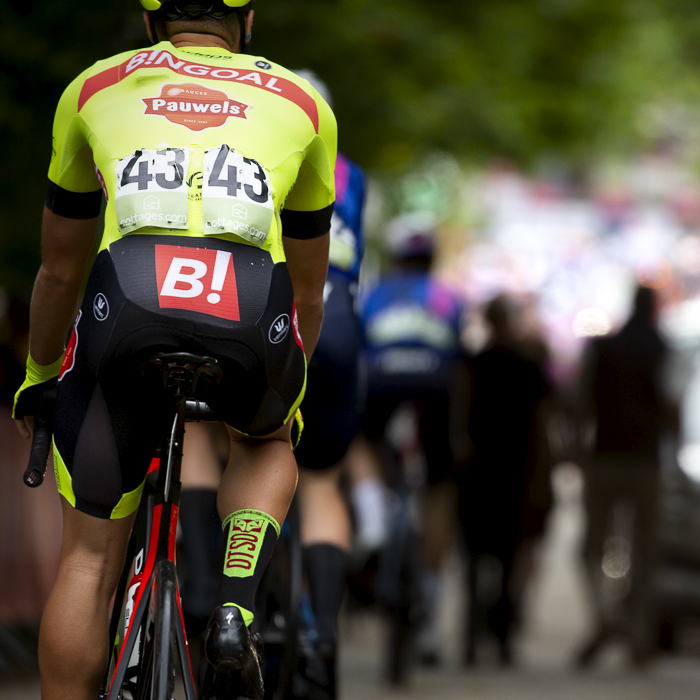 Tour of Britain 2022 - Johan Meens of Bingoal Pauwels Sauces WB makes his way to the start line