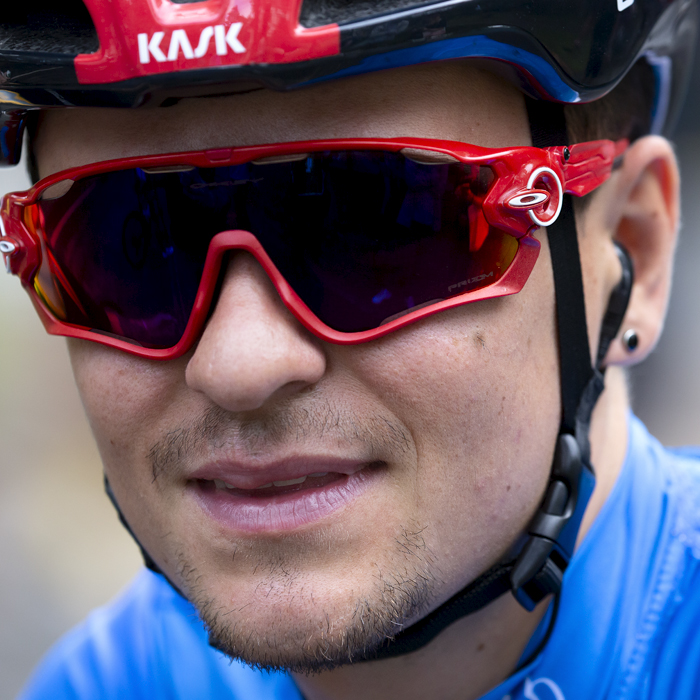 Tour of Britain 2022 - Portrait of Tom Pidcock of INEOS Grenadiers wearing the Best British Rider jersey