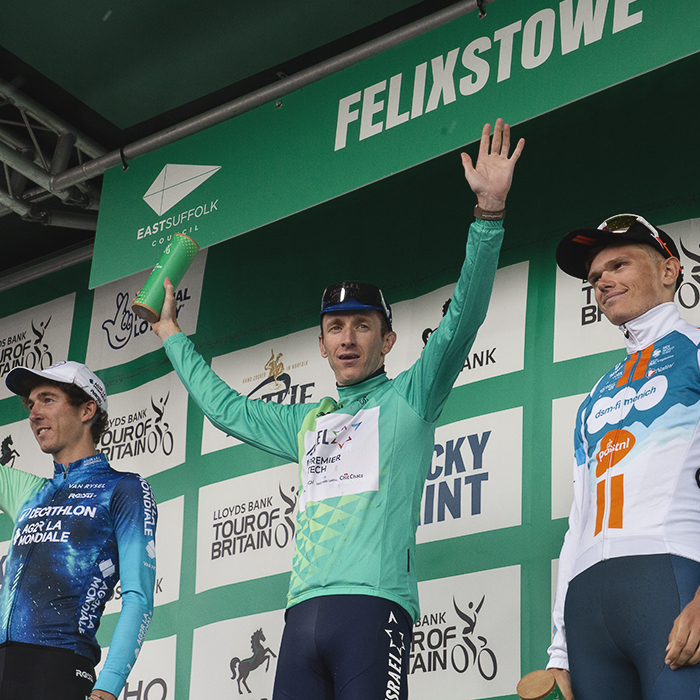 Tour of Britain 2024 - The winners take to the podium at the end of the race