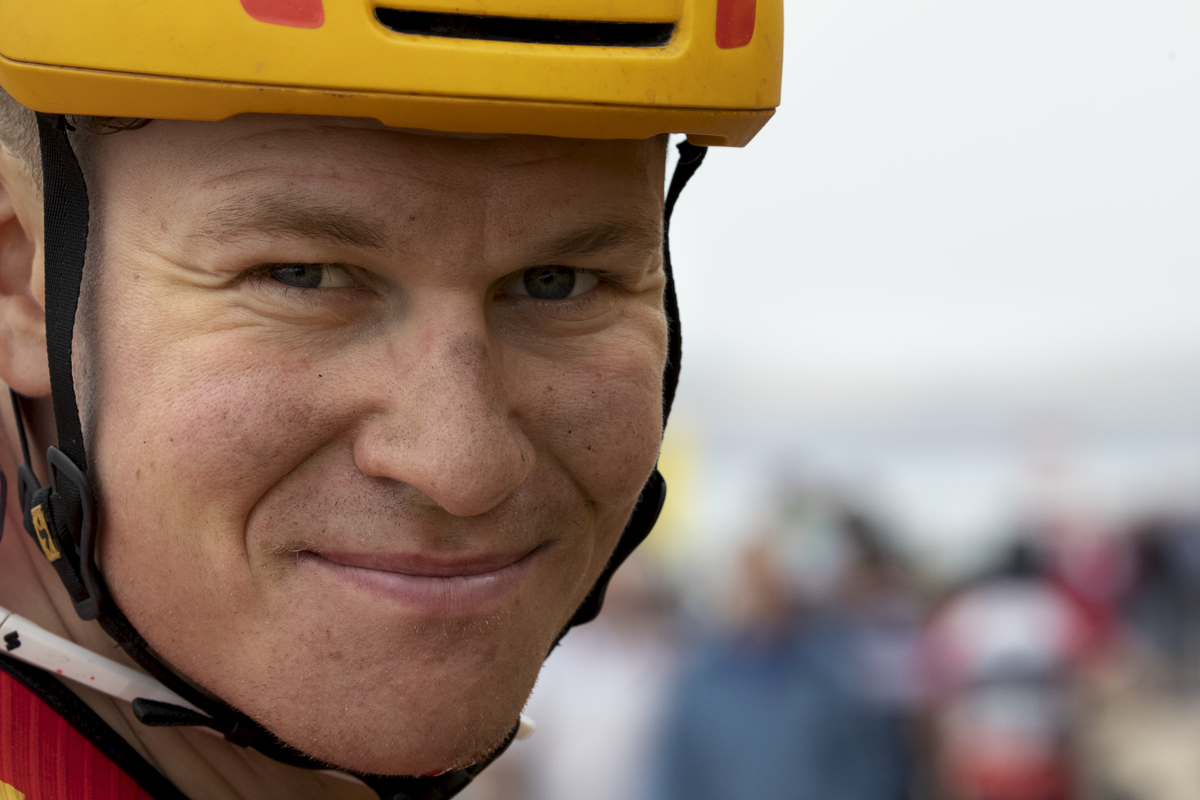 Tour of Britain 2024 - Jonas Abrahamsen of Uno-X Mobility after the stage finish in Redcar