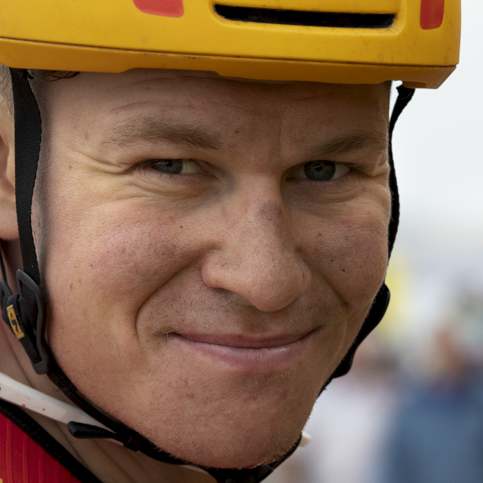 Tour of Britain 2024 - Jonas Abrahamsen of Uno-X Mobility after the stage finish in Redcar