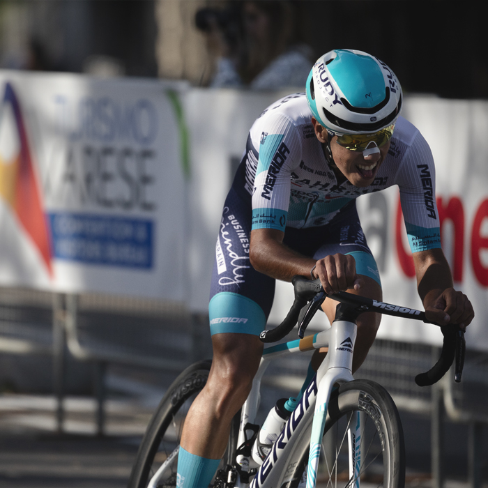 Tre Valli Varesine 2025 - The effort shows on Afonso Eulálio’s face at the end of the race