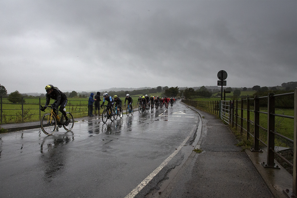 UCI 2019 Road World Championships - Men’s Elite Road Race, Greg van Avermaet pushes on through wet conditions in Yorkshire