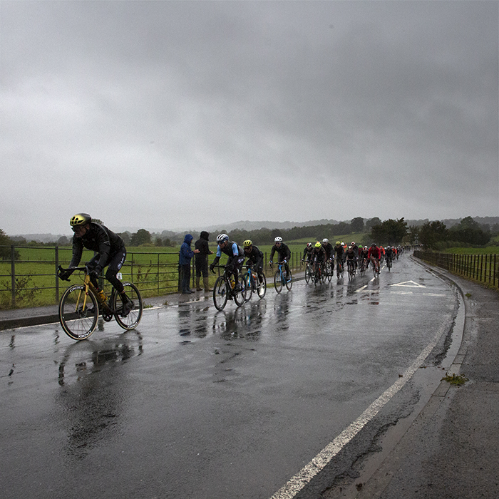 UCI 2019 Road World Championships - Men’s Elite Road Race, Greg van Avermaet pushes on through wet conditions in Yorkshire