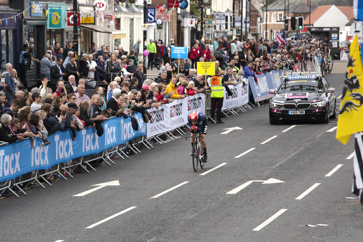 UCI 2019 Road World Championships - Chad Haga of USA takes part in the Men’s Elite Time Trial Northallerton Yorkshire