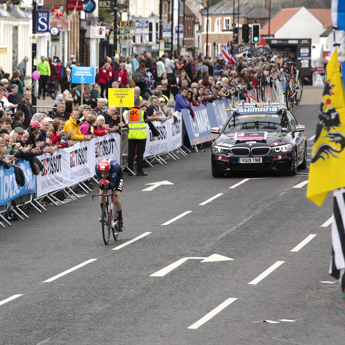 UCI 2019 Road World Championships - Chad Haga of USA takes part in the Men’s Elite Time Trial Northallerton Yorkshire