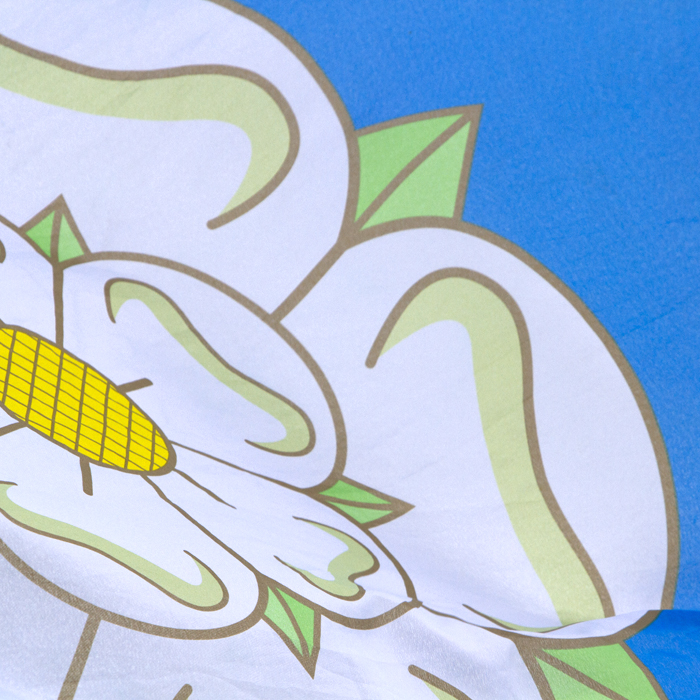 UCI 2019 Road World Championships - close up of the white rose of Yorkshire on the Yorkshire Flag