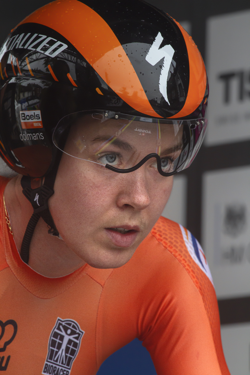 UCI 2019 Road World Championships  - Anna Van Der Breggen of the Netherlands looks up at the course ahead as she prepares to begin her time trial