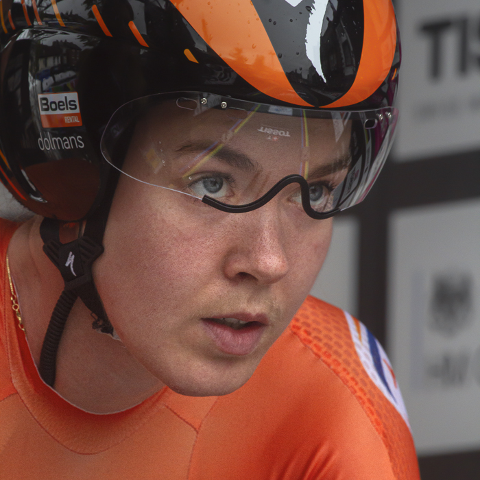 UCI 2019 Road World Championships  - Anna Van Der Breggen of the Netherlands looks up at the course ahead as she prepares to begin her time trial