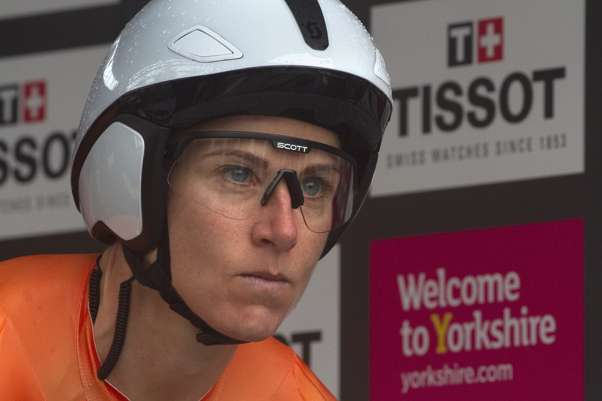 UCI 2019 Road World Championships - Annemiek Van Vleuten from the Netherlands with a determined look on her face as she prepares for the time trial