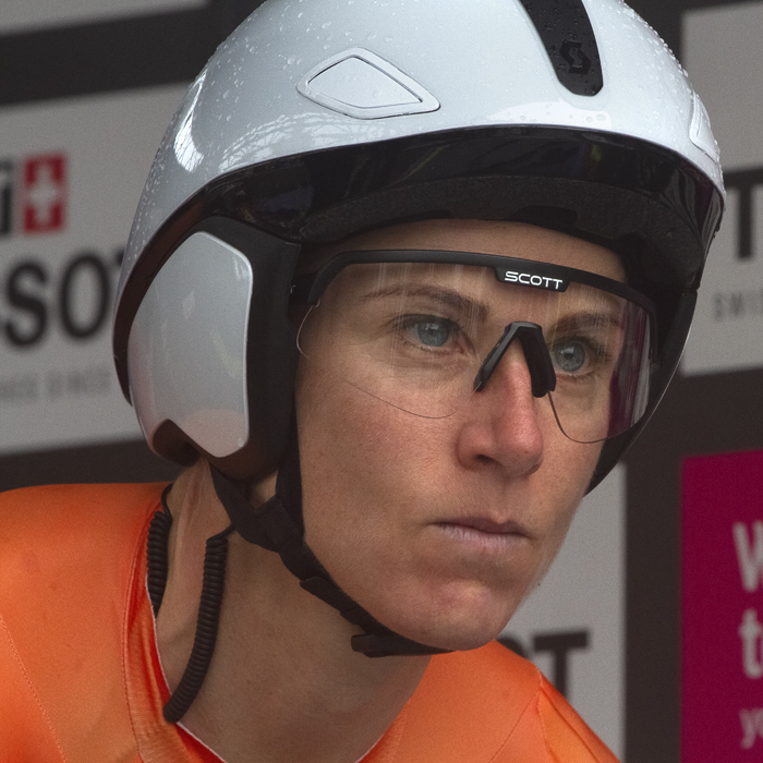 UCI 2019 Road World Championships - Annemiek Van Vleuten from the Netherlands with a determined look on her face as she prepares for the time trial